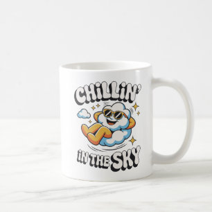 Chillin' in the Sky Cloud Graphic for Relaxing  Coffee Mug
