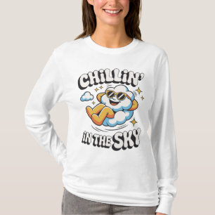 Chillin' in the Sky Retro Cloud Design for Summer T-Shirt