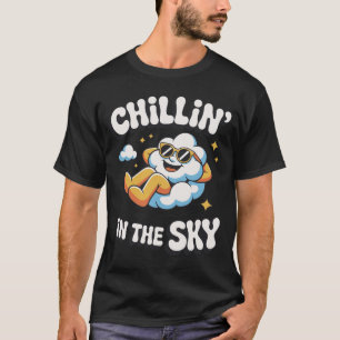 Chillin' in the Sky Retro Cloud Design for Summer T-Shirt