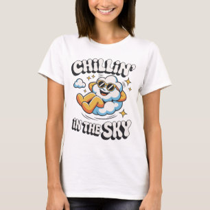 Chillin' in the Sky Retro Cloud Design for Summer  T-Shirt