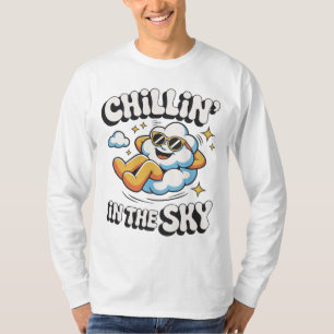 Chillin' in the Sky Retro Cloud Design for Summer T-Shirt