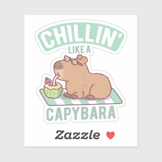 Chillin Like A Capybara Funny (Sheet)