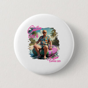 Chillin Like A Felon Funny Trump For President Sum 2 Inch Round Button