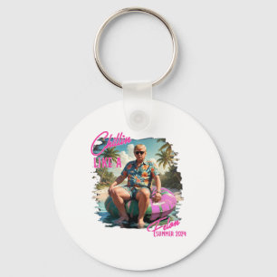 Chillin Like A Felon Funny Trump For President Sum Keychain