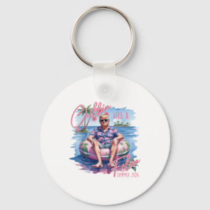 Chillin Like A Felon Summer 2024 Funny Trump 2024 Keychain