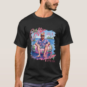 Chillin Like A Felon Summer Republican Pro Trump, T-Shirt