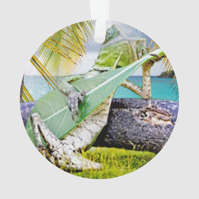Chillin' Lizzard Ornament (Back)