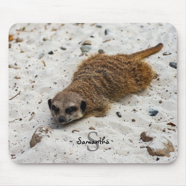 Chillin' Meerkat Mouse mat (Front)