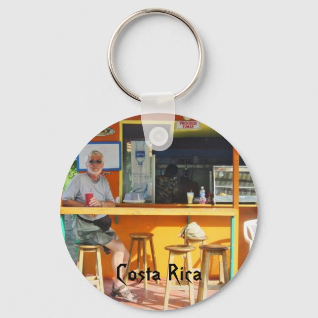 Chillin' Out in Costa Rica Keychain (Front)