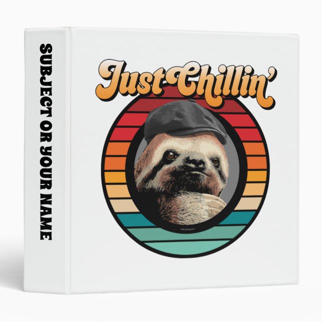 Chillin’ Sloth Binder (Front/Spine)
