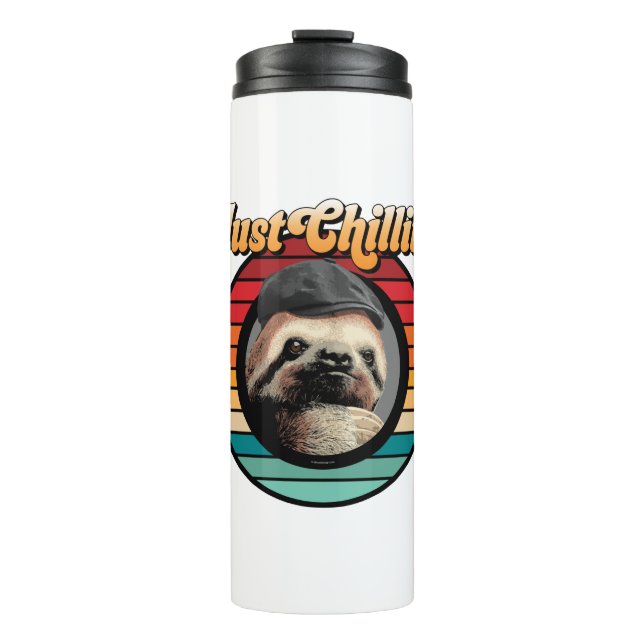 Chillin’ Sloth Thermal Tumbler (Front)