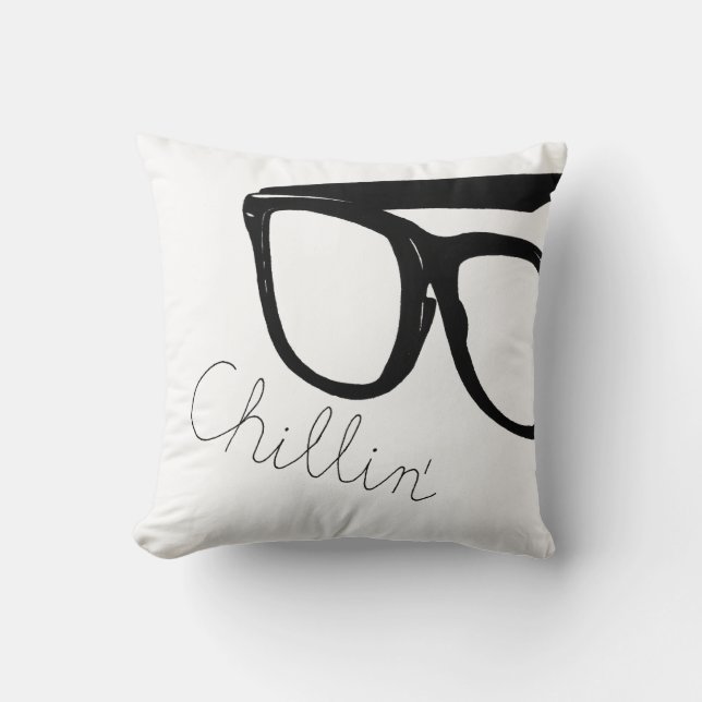 Chillin' Throw Pillow (Front)