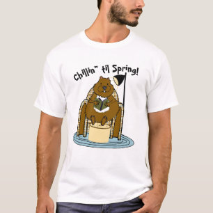Chillin til Spring Groundhog T-Shirt