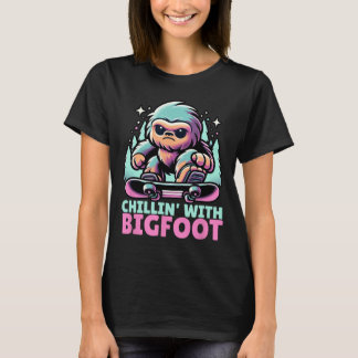 Chillin’ With Bigfoot Alpine Winter Sports Snowboa T-Shirt