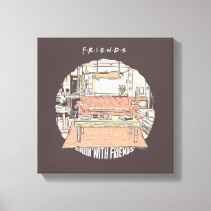 Chillin' with FRIENDS™ Cartoon Canvas Print