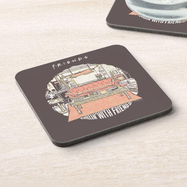 Chillin' with FRIENDS™ Cartoon Coaster (Left Side)