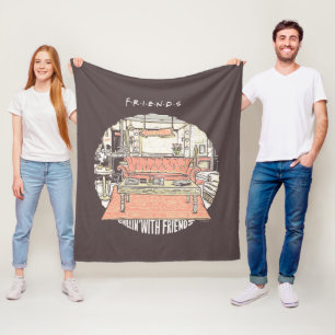 Chillin' with FRIENDS™ Cartoon Fleece Blanket