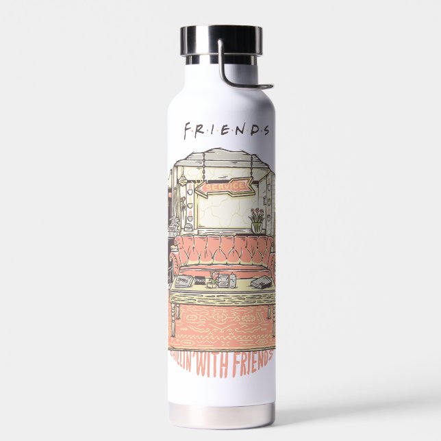 Chillin' with FRIENDS™ Cartoon Water Bottle (Left)