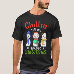 Chillin' With My 3rd Grade Gnomies Teacher Christm T-Shirt