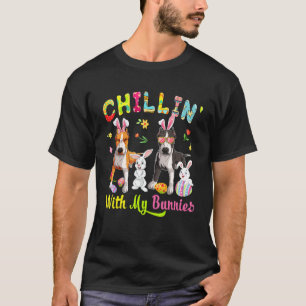 Chillin' With My Bunnies Cute Bunny Pit Bull Dogs T-Shirt