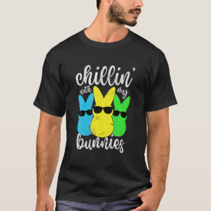 Chillin With My Bunnies Kids Boys Easter Day 2022  T-Shirt