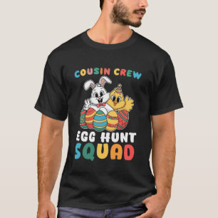 Chillin with my easter squad Egg crew Bunny Funny  T-Shirt