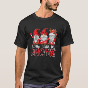 Chillin With My Gnomie Christmas Matching Family P T-Shirt