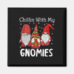 Chillin With My Gnomies Christmas Pamajas Family F Magnet