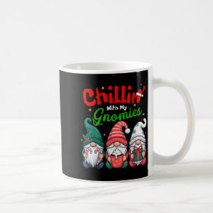 Chillin' With My Gnomies Funny Christmas Gnome Fam Coffee Mug