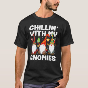 Chillin With My Gnomies Gnome Christmas Pamajas F T-Shirt