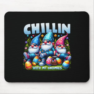 Chillin' With My Gnomies Happy Easter Family Match Mouse Pad