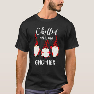 Chillin With My Gnomies Merry Christmas Holiday Co T-Shirt