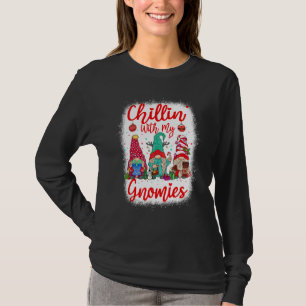 Chillin' With My Gnomies Three Gnomes Buffalo Red T-Shirt