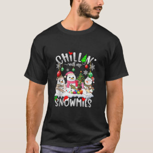 Chillin with my Snowmies Family Christmas Boujee P T-Shirt