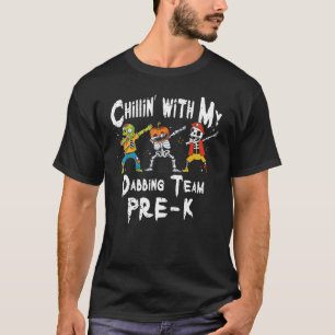Chillin With My Zombie Pumpkin Skeleton Toddlers P T-Shirt