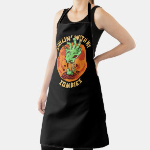 Chillin With My Zombies Apron