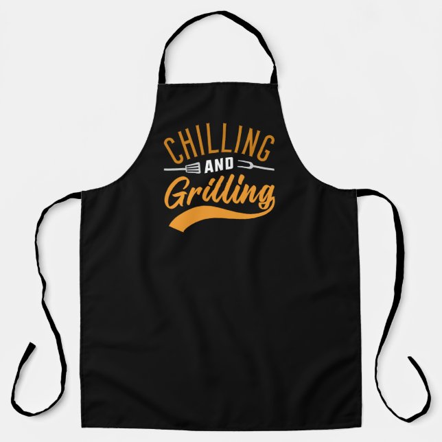 Chilling And Grilling Apron (Front)