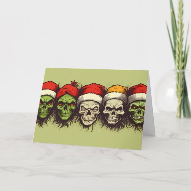 Chilling Cheer: A Bone-Chilling Christmas Lineup Card (Front)