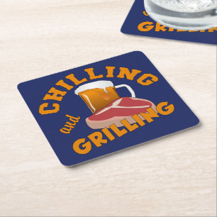 Chilling & Grilling coasters
