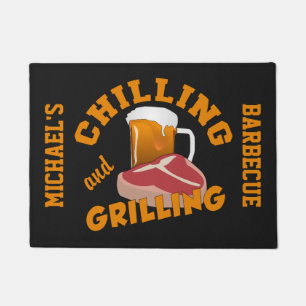 Chilling & Grilling custom door mat