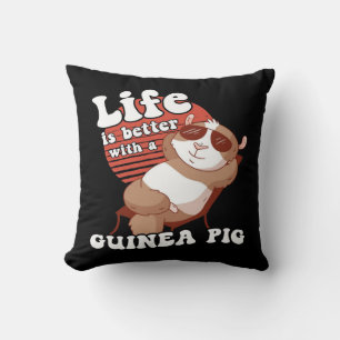 Chilling Guinea Pig Life Is Better With Guinea Pig Throw Pillow