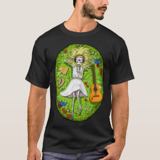 Chilling Hippie Skeleton T-Shirt