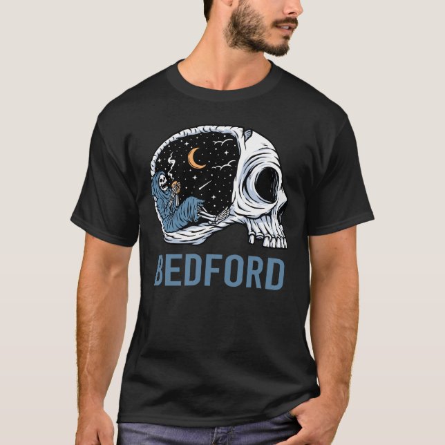 Chilling Skeleton - Bedford T-Shirt (Front)