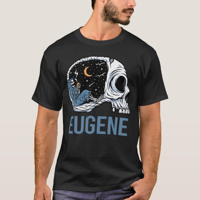 Chilling Skeleton - Eugene T-Shirt (Front)