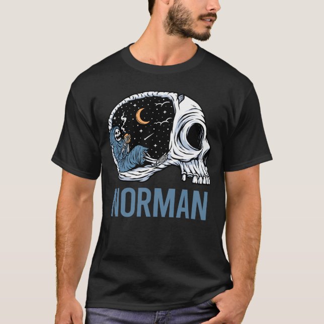 Chilling Skeleton - Norman T-Shirt (Front)