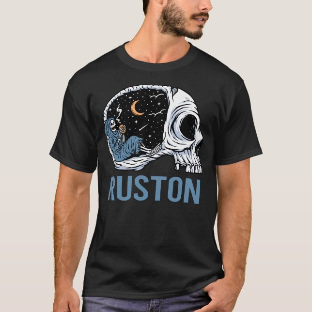 Chilling Skeleton Ruston T-Shirt (Front)