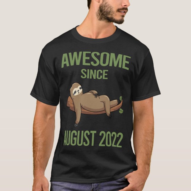 Chilling Sloth - August 2022 T-Shirt (Front)