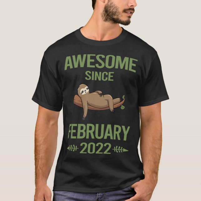 Chilling Sloth - February 2022 T-Shirt (Front)