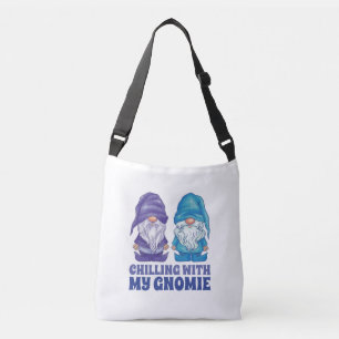 Chilling with my gnome crossbody bag