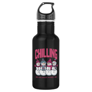 Chilling With The Coolest Patients NICU Christmas 532 Ml Water Bottle